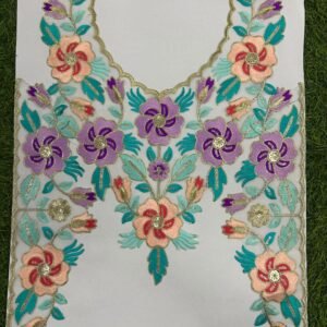 Designer Neck –075 | Premium Embroidery Designer Neck Patch for Kurtis & Ethnic Wear